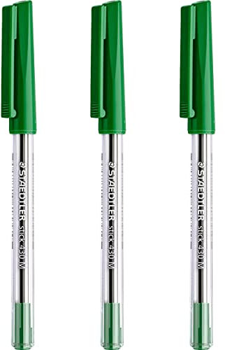 Staedtler Bolígrafo mediano de 0,5 mm, 430 unidades, tinta verde, paquete de 3