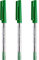 Staedtler Bolígrafo mediano de 0,5 mm, 430 unidades, tinta verde, paquete de 3