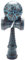Tuccbay Spielzeug Aussen Sports Kendama Spielzeug Ball Kinder und Erwachsene Aussen Ball Sportarten Riss Buchen Buntes Design Schwarz und Blau