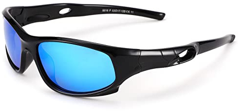 COASION Kids Sports Sunglasses 2 Pack Polarised UV Protection for Boys Girls Baby Toddler and Children Age 4-12