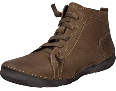 Josef Seibel Damen Schnürstiefeletten Fergey 86,Weite G (Normal),Wechselfußbett,Booties,halbstiefel,Kurzstiefel,Braun (Castagne),43 EU