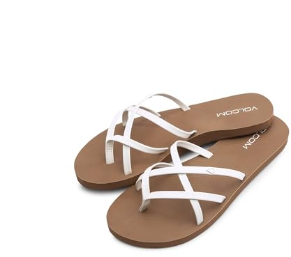 Volcom Damen New School Riemchen-flip-flop, Flache PantolettenFlipflop