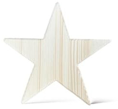 Puntale a stella per Albero di Natale in legno
