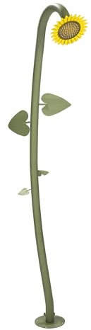 Haushalt International Gartendusche Sonnenblume Flowershower - Höhe ca. 217 cm - Verstellbarer Duschkopf