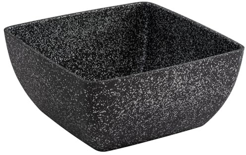 APS 30503 Frostfire - Cuenco (aluminio, antiadherente, 19 x 19 cm, altura 9 cm, 1,5 L), color negro y plateado