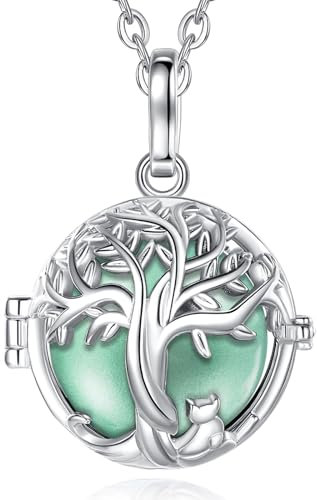 CELESTIA Collar Llamador de Angeles Embarazada Plata Arbol de la Vida Colgante Embarazo Regalos Embarazadas Originales Futura Madres