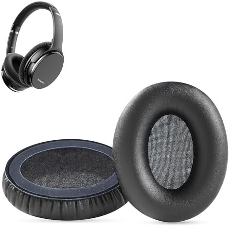 HAIZEEN Ohrpolster kompatibel mit Srhythm NC35 NC25 Noise Cancelling Kopfhörer Ohrpolster Ersatzkissen (Protein-Leder/Memory-Schaum)