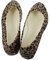 LIFKOME Ballerina Leopard Print Shoes Women's Flat Heeled Pumps Stylish for Casual and Formal Occasions Size 39