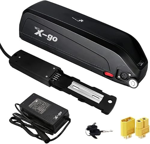 X-go 36V 15Ah Ebike Power Pack for 250W–750W Motor, 4-Pin Hailong Design with 2A Charger, USB Port, Lock & LED – Compatible with Rad, Aventon, Juiced – UK Stock
