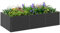 Outsunny Jardinière extérieure, jardinière surélevée galvanisée, carré Potager de Jardin rectangulaire avec Bordure de sécurité et Fond Ouvert, pour Fleurs, Herbes et légumes, 240 x 120 x 60 cm, Gris