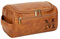 Kiddo Sky Trousse de Toilette Personnalisée Homme Sac Organisateuer de Toilette Trousse Personnalisable en Cuir pour Voyage Gym Business Vacance Cadeau Fête des Pères Mariage (Brun Clair)