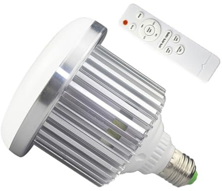 OSALADI 1 Set LED Fülllicht Glühbirne Mit Fernbedienung Dimmbar E27 95W Einstellbare Farbtemperatur Ideal Für Make up Und Videoaufnahmen 220V