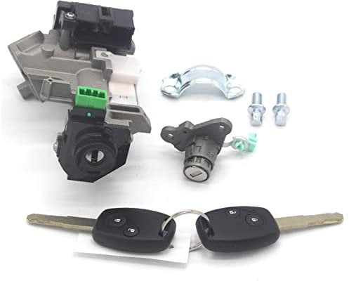 MKVAXR SET COMPLETO SERRATURA INTERRUTTORE ACCENSIONE SERRATURA PORTIERA CANNA TRANS 2 CHIAVI CON 48 CHIP 2005-2006 Serratura elettrica per portiera auto