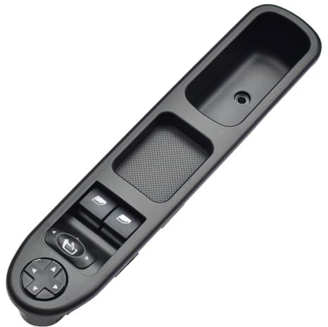 6554.QA Interrupteur principal de lève-vitre électrique avant gauche pour Peugeot 207 207SW 207CC (Noir)