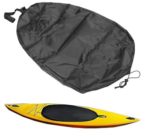 Kayak Seats Cover, 420D Oxford Fabric Water Proof Seal Kayak Cockpit Cover, Kayak Hole Cover With Storage Bag For Everyday Storage, Camping, Beach Trips, Travelling (L)