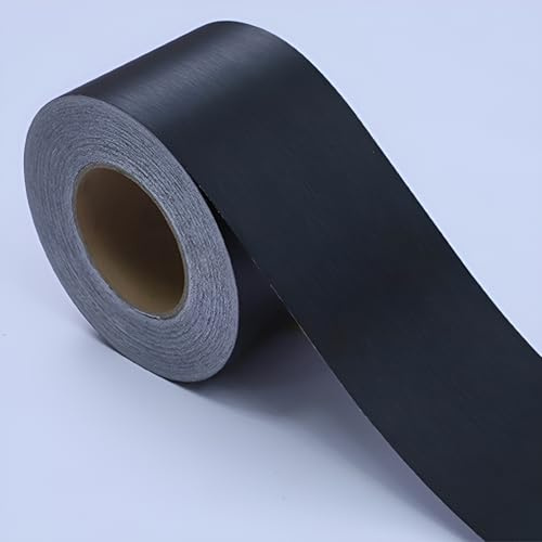 YTYTU Flexible Wandleisten, Zierleisten, Selbstklebende Zierleiste, Übergangsleiste, Flacher Trennstreifen, Für Wand-, Decken-, Schrank- Und Türrahmenleisten, 1000 cm(Black,1000 * 10cm)
