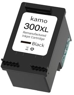 kamo 300XL (1er-Pack) Schwarz Druckerpatronen Kompatibel mit HP 300 - für Deskjet F2420 F2430 F2480 F2483 F2488 F4210, Envy 110 114 120, Photosmart C4680 C4783