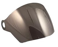 one by Camamoto | Visiera Iridium Nera per Casco Gamma, Jet, Demi-Jet, 27x18x11cm