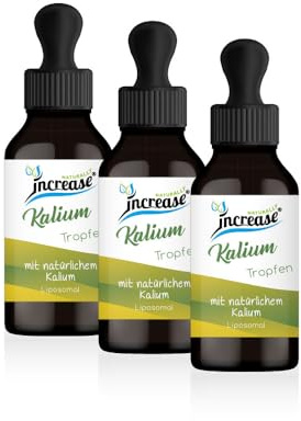 Nimm 3, zahl 2 Aktion Liposomale Kalium Tropfen hochdosiert - (360.000mg Kaliumcitrat in 3 Flaschen) 4000mg Kaliumcitrat pro Tagesdosis -MCT Öl -Hohe Bioverfügbarkeit