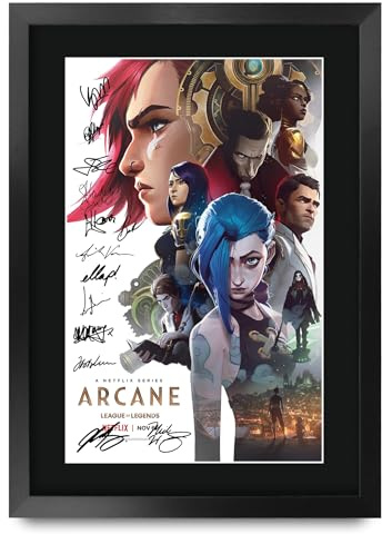 HWC Trading Arcane Animated Geschenke Gedrucktes Signiertes Autogramm Foto für Fans von Fernsehn Memorabilien - A3 Gerahmt