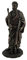 Veronese Design Hippokrates Statue griechischer Vater der Medizin mit Buch und Stab, Bronze-Finish