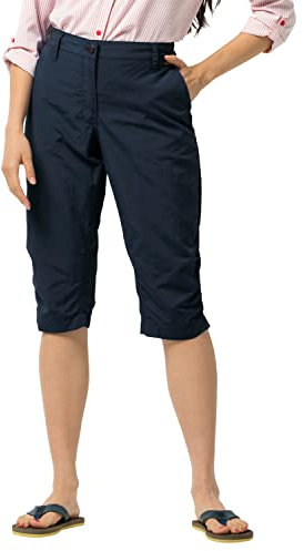 Jack Wolfskin Damen Schnelltrocknende 3/4 Wanderhose Kalahari 3/4 Pants Women, Midnight Blue, 44, 1503302-1910044