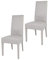 t m c s Tommychairs - 2er Set Moderne Stühle Luisa für Küche und Esszimmer, robuste Struktur aus lackiertem Buchenholz Farbe Hellgrau, Gepolstert und mit hellgrauem Kunstleder bezogen
