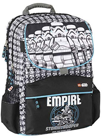 Lannoo Graphics Unisex-Kinder Lego Star Wars Stormtrooper Rucksackstarter Plus Rucksack Schwarz (Black/Grey)