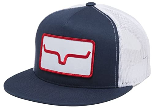 Kimes Ranch Unisex Banner Ventilated Trucker Adjustable Snapback High-Profile Flat Bill Logo Cap