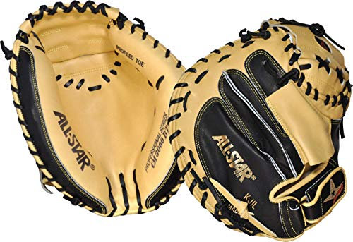 All-Star Pro-Elite CM3000BT Baseball-Fanghandschuh für Rechtshänder, 89,9 cm, Hellbraun / Schwarz
