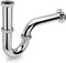 Siphon Edelstahl Siphon Universal Röhrensiphon für Waschbecken & Waschtisch, Chrome Siphon 32mm Waschtisch Dichtung Abnehmbar Röhrensiphon 1-1/4 mit Abflussgarnitur Passgenau