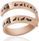 Kucheed Inspirierende Ringe für Frauen Männer, Daumenring aus Edelstahl mit Gravur, Spiralförmiger Wickelring in US-Größe 8-9, Persönlichkeit Fingerring als Geburtstagsgeschenk (A12)