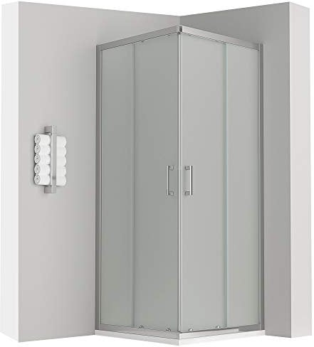 LANA Cabine douche H 180 cm porte coulissante opaque 70 x 100 cm
