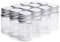 VASANA Lot de 12 flacons en verre transparent de 30 ml avec bouchon en aluminium pour distribution de cosmétiques, échantillons, messages, huiles essentielles, poudres