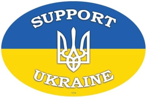 SJT ENTERPRISES, INC. Ukraine Symbol – Ukraine ovaler Auto-Magnet (12739)