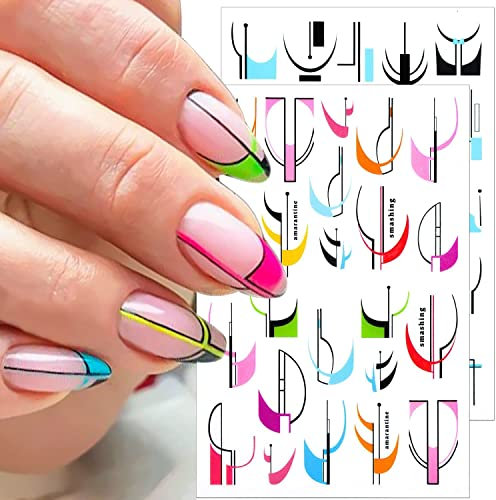 Nagelsticker Selbstklebend, 8 Blatt Nail Art Sticker, Nagelaufkleber, Nagelsticker Nagel Stickers Nageldesign Nagelfolie Selbstklebend Nagelfolien für DIY Nagel Dekoration