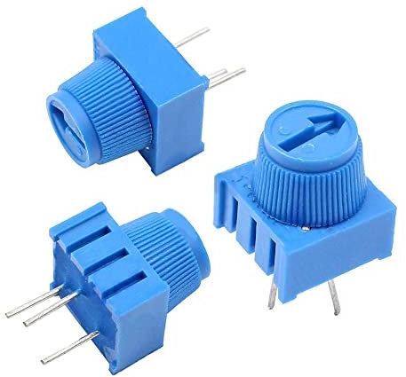 10pcs Potentiometer Widerstand 3386p-103 10 km Ohm Single Turn Breadboard Trimmpotentiometer mit Knopf