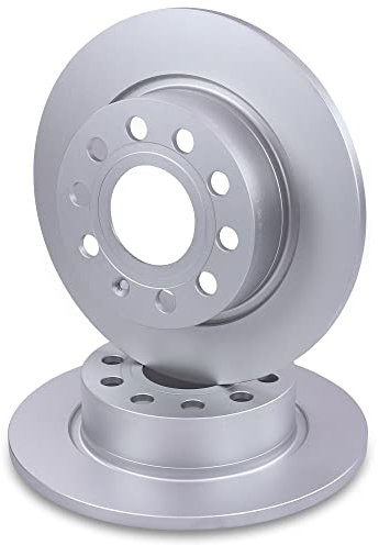 BESTPRICE 2x Bremsscheiben hinten Ø 272 mm voll Kompatibel mit A udi Q2 (GAB, GAG), SEAT ATECA (KH7, KHP), LEON (5F1) (5F1)(5F5)(5F8), SKODA KAROQ (NU7, ND7), OCTAVIA 4 (NX3, NN3) (NX5), VW T-ROC