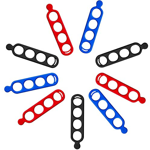 OGORKI Bicycle Silicone Bands Bike Flashlight Strap Torch Speaker Mount Holder Bandage, Cycling Bikes Girdle Trumpet for Flash light, Bottle Cage, Pump, Phone 9PC Pack