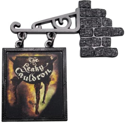 Licensed Harry Potter Leaky Cauldron Sign Fridge Magnet is made out of the metal, glows in the Dark.