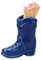 Cowboy Streichholzhalter, Keramik Stiefelstreichholzhalter mit Stürmer Cowboystiefel Dekor Zubehör für Zuhause Schlafzimmer Badezimmer Küche (Blau)