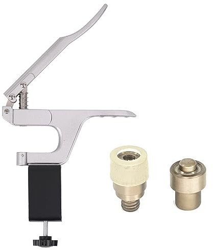 WedDecor Ensemble d'outils de fixation avec boutons-pression de 9,5 mm et pince argentée avec pince de fixation pour enfants - Kit d'outils de fixation pour grenouillères, bavoirs, couches, loisirs
