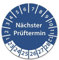 Prüfplakette DGUV V3 Nächster Prüftermin E-Check Elektro - 2023-2028 - Wasserfest/UV-Schutz - 30mm Plakette für Tritte Leitern Feuerlöscher Maschinen (Nächster Prüftermin - Blau, 250 Stk.)