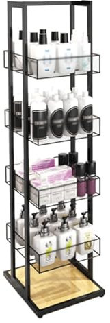 RENLXFI gemüseregal Supermarkt-Regale Beweglicher Snackstand für Kinoraum, Metalldrahtregal für Obst, Gemüse, Kinderspielzeug, Chips, Bonbons, Kaufhaus/Küche/Getränke/Medikamente, Aufbewahrungswagen