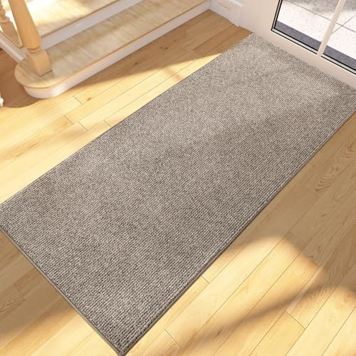 FCSDETAIL Dirt Trapper Indoor Door Mat 60 x 180 cm, Machine Washable Entrance Rug, Dog Doormat, Non-slip Inside Runner Rug for Hallway, Entryway, Kitchen