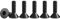 Drenky 50 Stück M3 X 12mm Senkkopf Schrauben Edelstahl V2A VA A2 Senkkopfschrauben mit Innensechskant DIN 7991 / ISO 10642 Gewindeschrauben Rostfrei Schwarz Screws Metrisches Regelgewinde