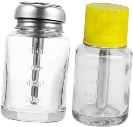 Mikinona Juicing Bottles 100ml Manicure Press Bottles Set Leakproof Empty Storage Bottles for Liquid Travel Size Durable for Nail Polish Alcohol Travel Bottles