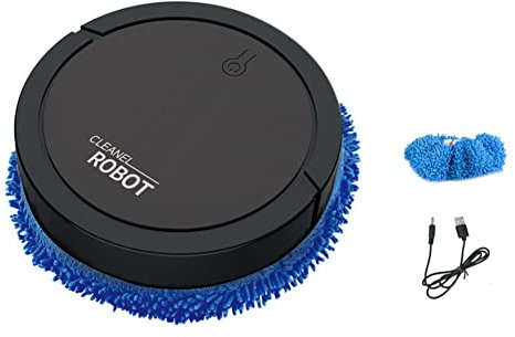 Kuuddker Robot Barredor Inteligente Fregadora en Seco y Húmedo Recargable Fregadoras Robot Limpiador Doméstico - A