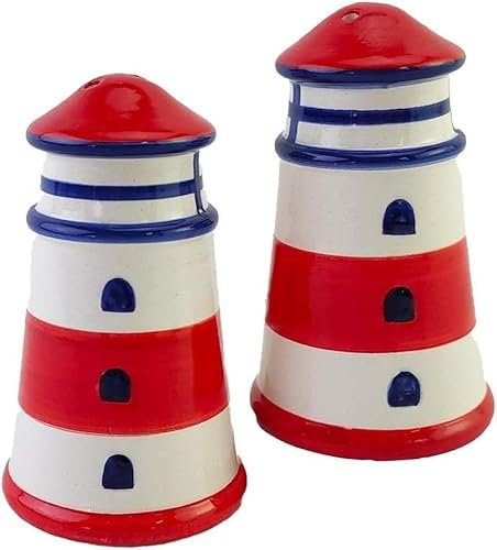 POMMERNTRAUM ® | SALZ + PFEFFERSTREUER Leuchtturm Leuchttürme tolle maritime Dekoration (Leuchttürme - Modell 2)