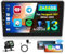 Inefala 2 + 64G Android 15 CarPlay Radio für Peugeot 407 2004-2011, 9 Zoll Touchscreen mit Wireless CarPlay und Android Auto, Unterstützung GPS Navigation Link Spiegel Bluetooth RDS AHD Wi-Fi DSP
